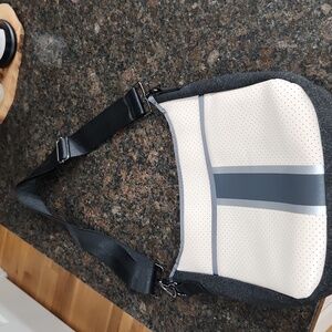 Stylish Cream and Gray Women's Shoulder Bag